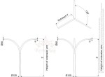 Stalp Iluminat Exterior Stradal din Aluminiu SAL-9 WL 1/1.5/1.7/5
