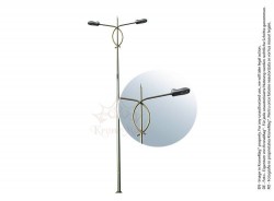 Stalp Iluminat Exterior Stradal din Aluminiu SAL-P12