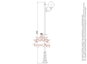 Stalpi Iluminat Metalici pentru Parc BL132-1C