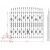 Gard Ornamental Decorativ Metalic Fonta G-K16