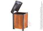 Cos Gunoi Exterior Stradal cu Capac URBAN 9C