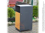 Cos Gunoi Metalic Stradal, Parc Dublu URBAN 17.C
