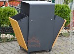 Cos Gunoi Metalic Stradal, Parc Dublu URBAN 17.C