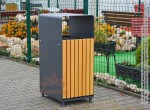 Cos Gunoi Metalic Stradal, Parc Dublu URBAN 17.C