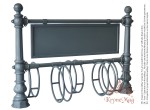 Suport de biciclete stradal cu panou afisaj 908.B-5