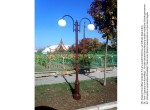 Stalp Iluminat Parc Metalic cu Ornamente Fonta UNIO-2C-T1