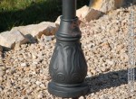 Stalp Iluminat Gradina, Curte Metalic cu Fonta UNIO-M87