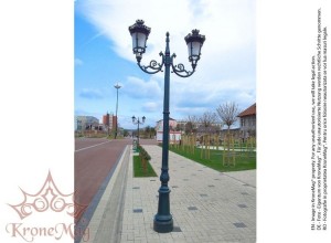 Stalp Iluminat Decorativ pentru Parc din Fonta R1-C2